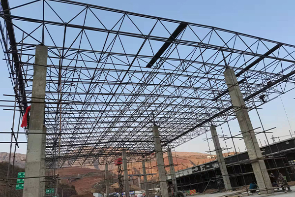 叶城钢结构网架图片